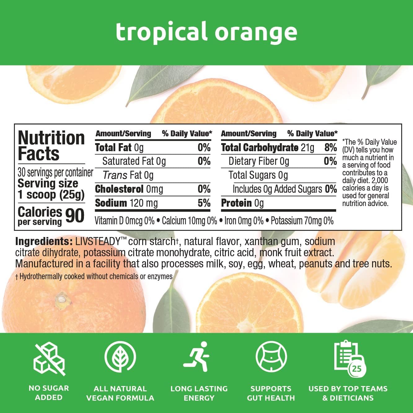 Bundle: Orange Energy Powder & Strawberry Banana Edge Energy Gel | Zero Sugar, Low Calorie | Gut Friendly, Caffeine-Free, Vegan, Non-GMO | Keto-Friendly