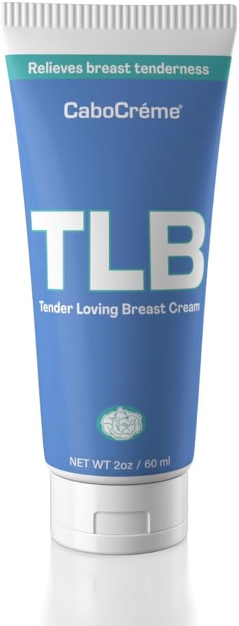 CaboCréme Tender Loving Breast Cream - Hormonal Balance & Breast Care Relief - OB-GYN Formulated - Menstrual & Menopausal Support - 2oz