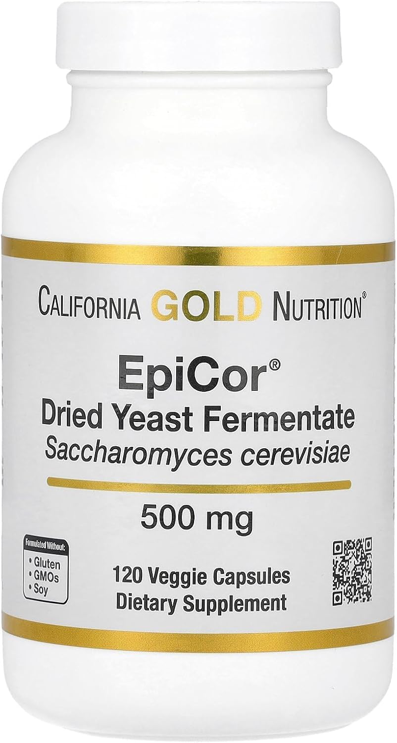California Gold Nutrition Epicor® Dried Yeast Fermentate Capsules - 500 mg, 120 Count