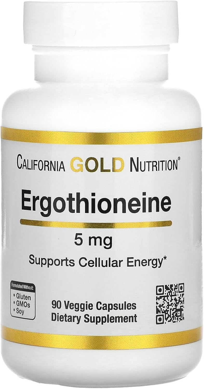 California Gold Nutrition Ergothioneine Capsules - 5 mg, 90 Count