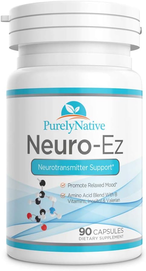 Calming Neurotransmitter Support Blend with Amino Acids, B Vitamins, and Valerian for Relaxation