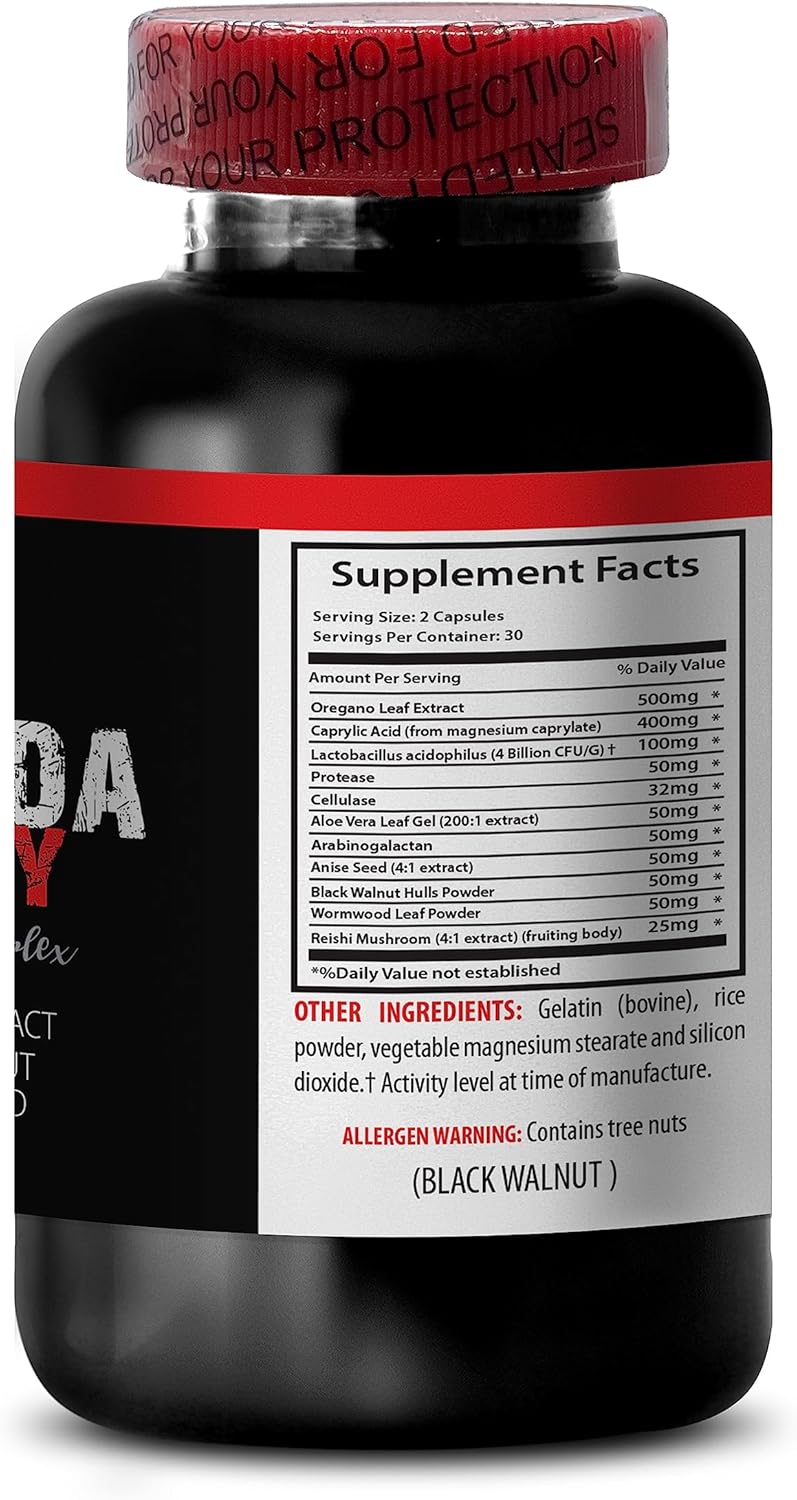 CANDIDA AWAY - Skin Care Candida Cleanse Supplement for Men and Women - Liver Support - 60 Capsules