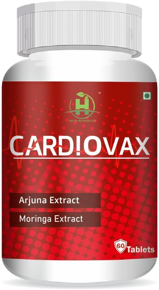 Cardiovax with Arjuna & Moringa Extract - 60 Tablets for Heart Health Support