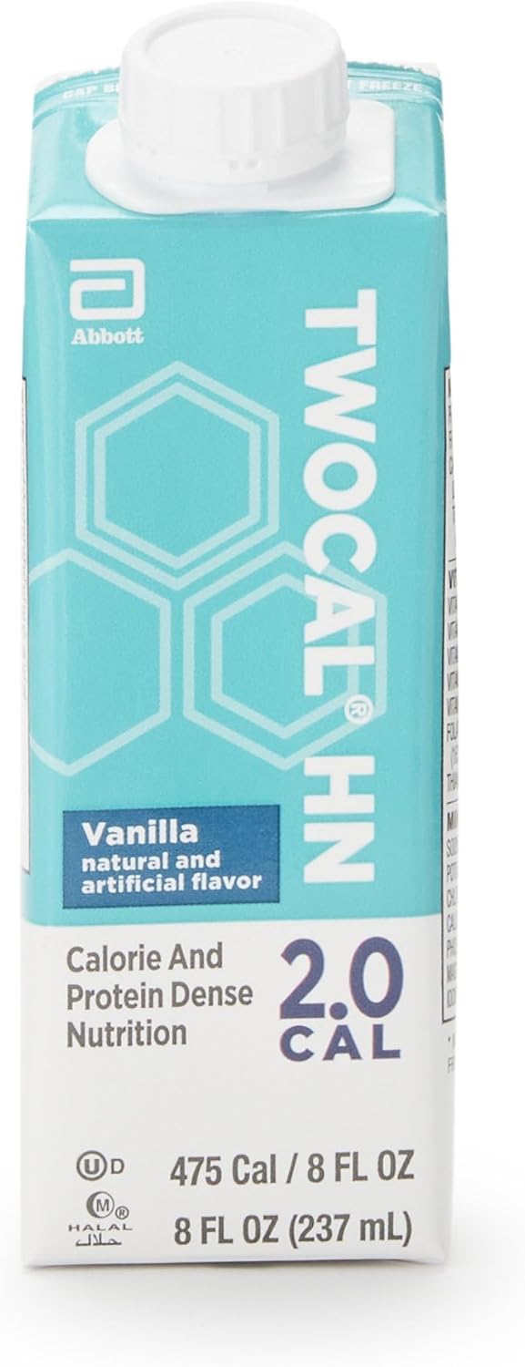 Case of 24 Generic TwoCal HN Vanilla Oral Supplement 8oz Ready to Use for Medical Nutrition Therapy