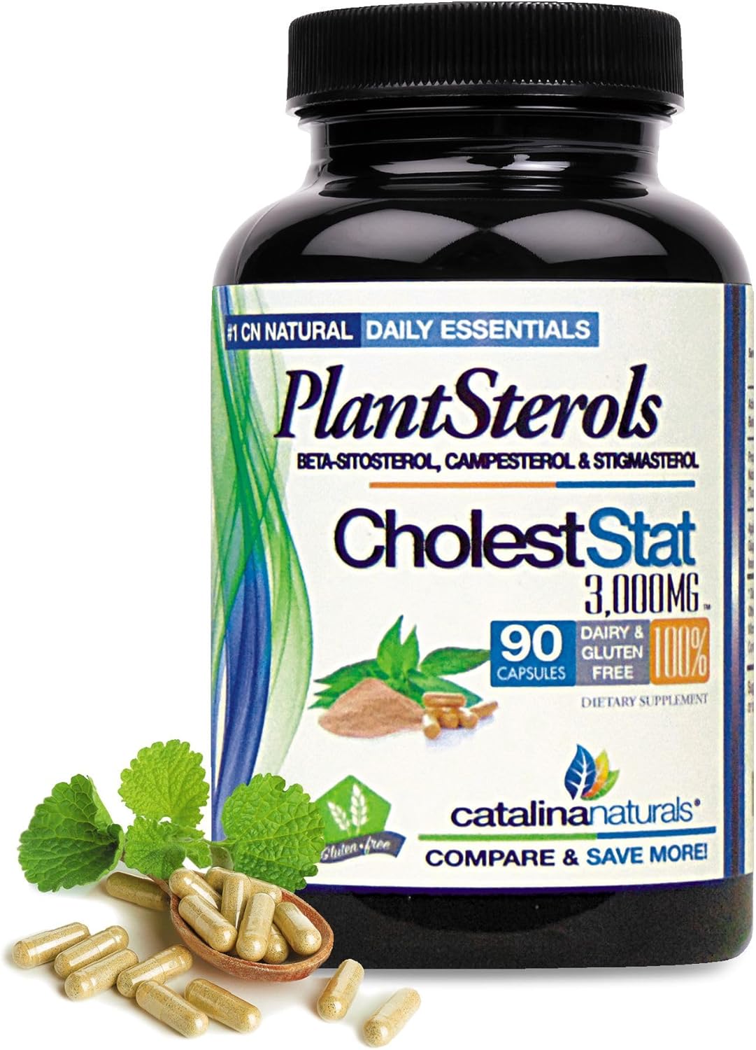 Catalina Naturals Triple Strength Phytosterol Complex Cholest-Stat Supplement 90 Count