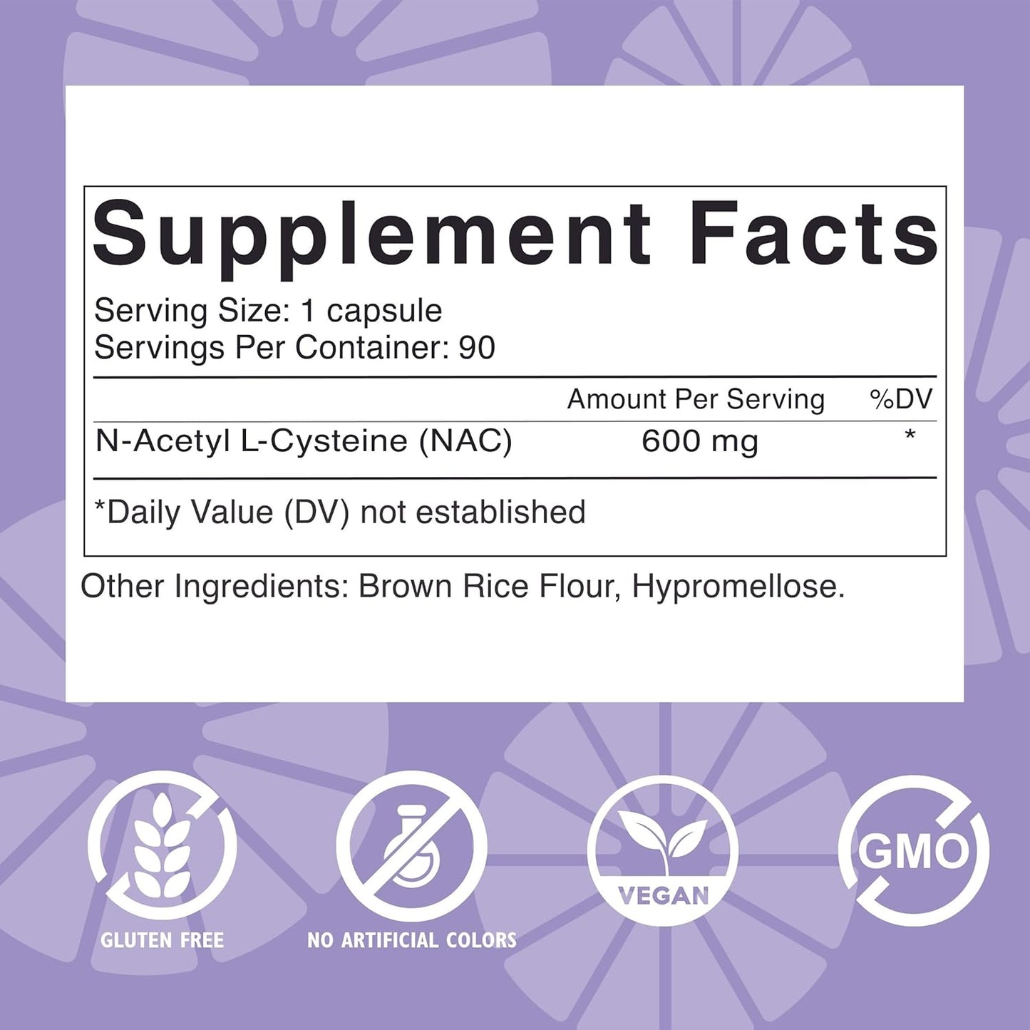 Celebrate Vitamins NAC Supplement - Gluten Free & Non-GMO - 600mg Capsules - 90 Count
