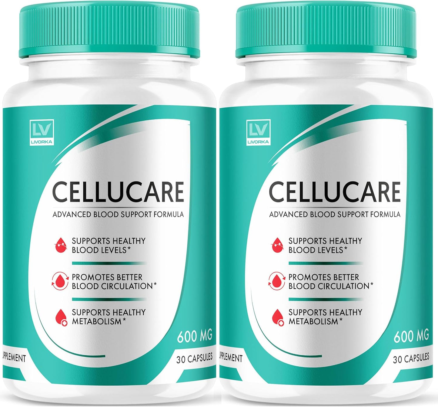 Cellucare (2 Pack) Advanced Formula Capsules - 60 Count for 2 Months Supply - Cellulite Care Vitamins