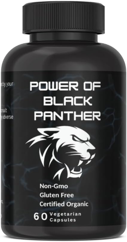Certified Organic Heroot Black Panther - 60 Vegetarian Capsules, Non-GMO, Gluten Free
