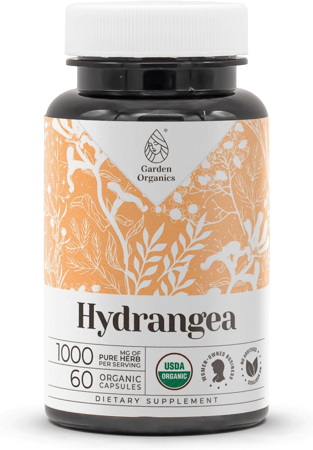 Certified Organic Hydrangea Supplement for Circulatory Health | High-Potency Natural Formula | 60 Vegetarian Capsules