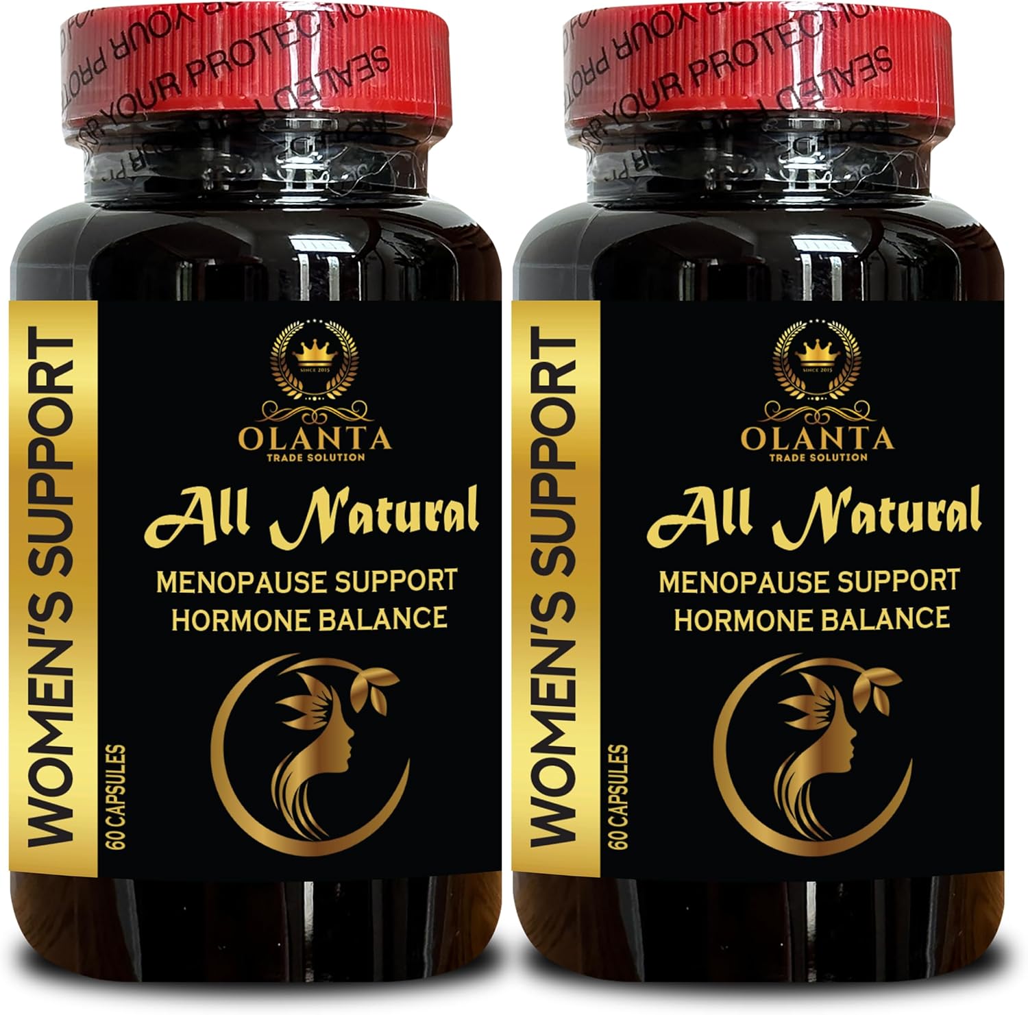 Chasteberry Menopause Support Supplement - Hormone Balance for Women, 2 Bottles 120 Capsules