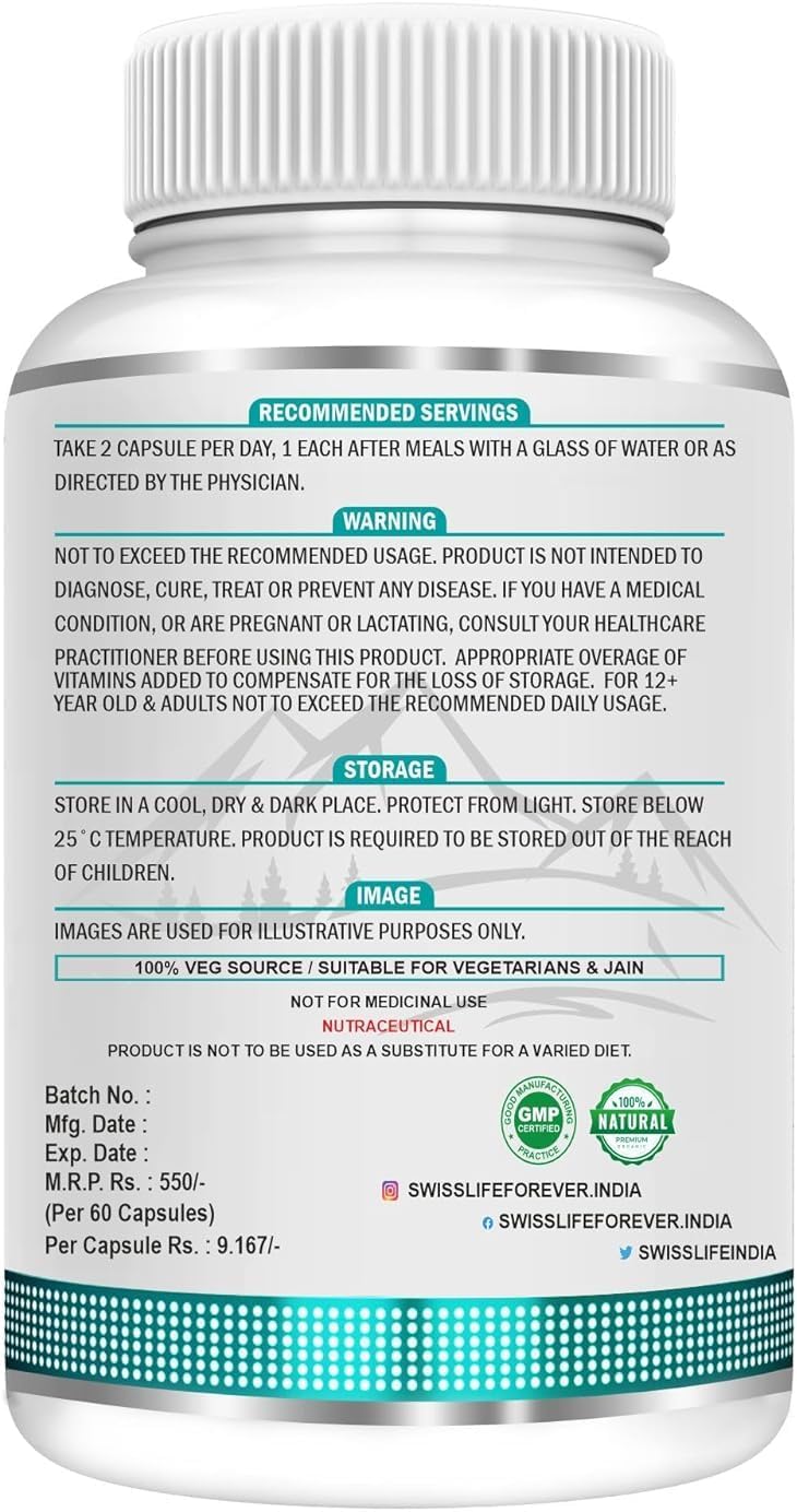 Chelated Iron Folic Acid Tablets with Probiotics and Vitamins - 60 Veg Tablets
