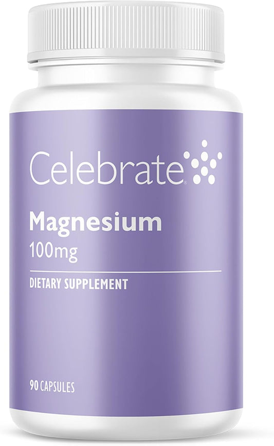 Chelated Magnesium Bisglycinate Capsules for Sleep & Muscle Cramp, 100 mg - 90 Count, Vegan & Gluten-Free