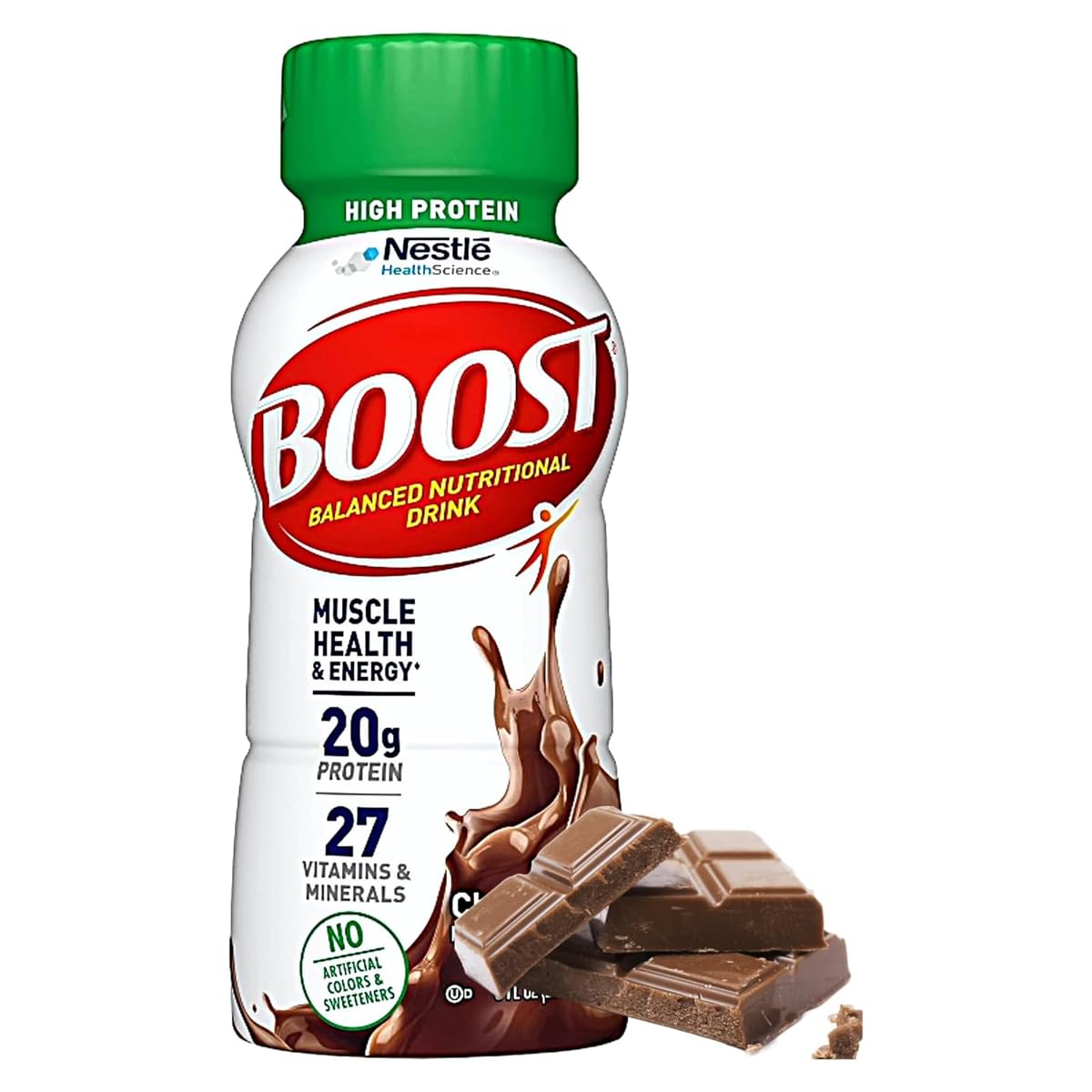 Chocolate JÁCLER Boost High Protein Shake - 20g Protein, Rich Chocolate Flavor (24 Pack)