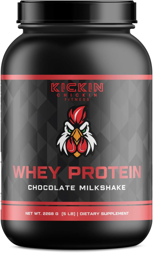 Chocolate Milkshake Kickin Chickin Whey Protein for Fitness Enthusiasts