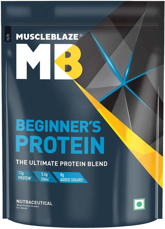 Chocolate Whey Protein Powder for Beginners - 500g - No Added Sugar - Enhances Muscle Recovery and Strength