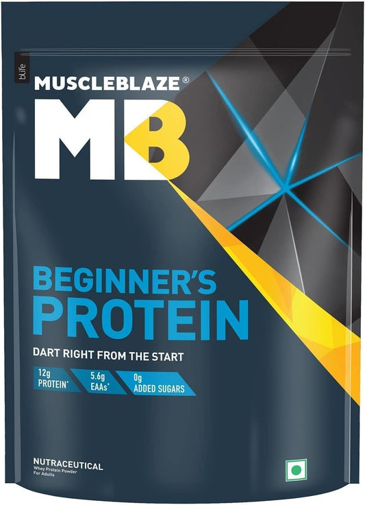 Chocolate Whey Protein Powder for Beginners - No Added Sugar, Enhances Muscle Recovery & Strength (500g / 1.1 lb)