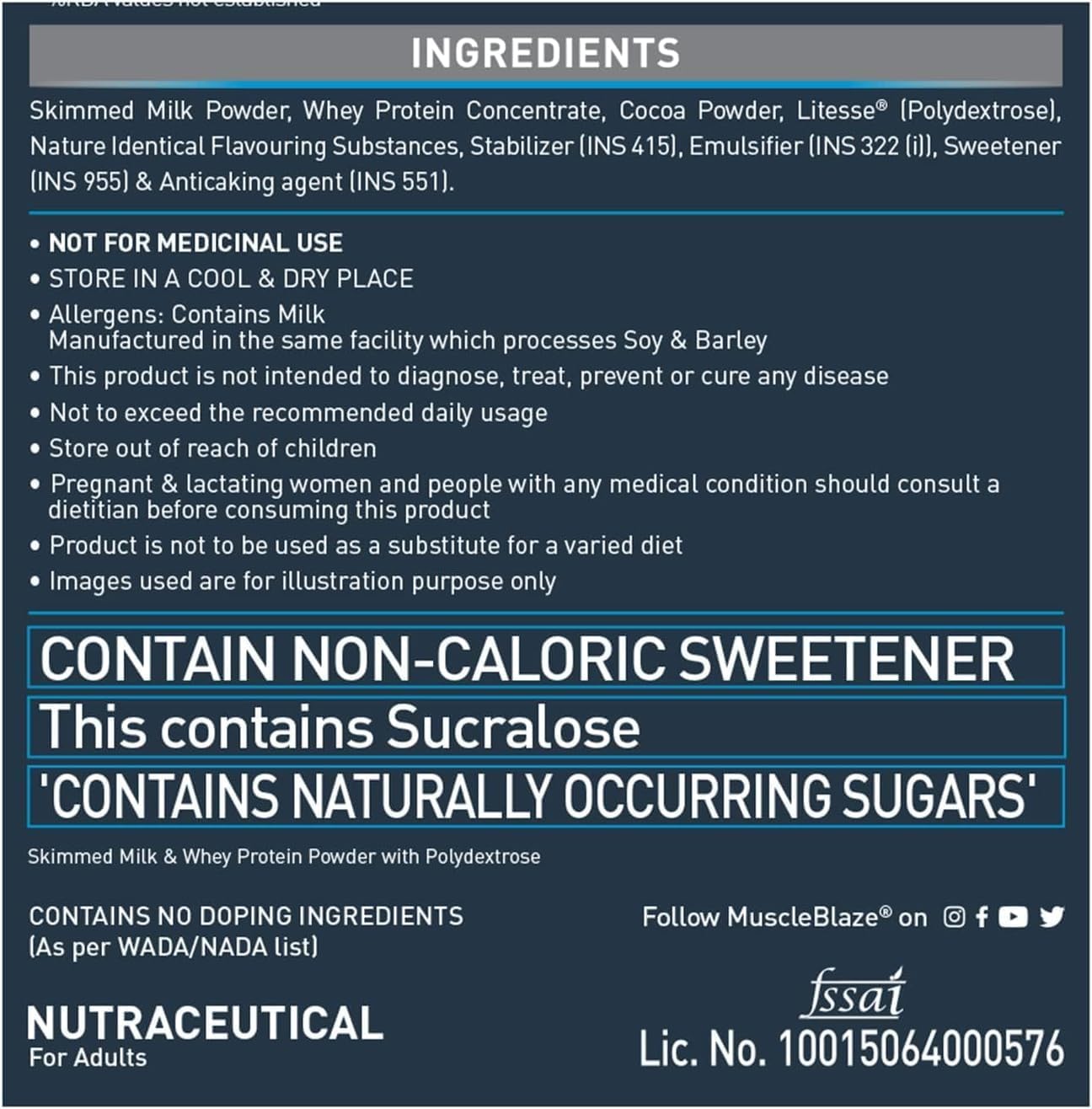 Chocolate Whey Protein Powder for Beginners - No Sugar, Promotes Muscle Recovery and Strength - 500g / 1.1lb