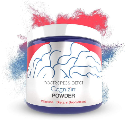 Choline Supplement for Brain Health | Cognizin Citicoline Powder 60g | Memory and Cognitive Function Support | Attention, Focus, Recall