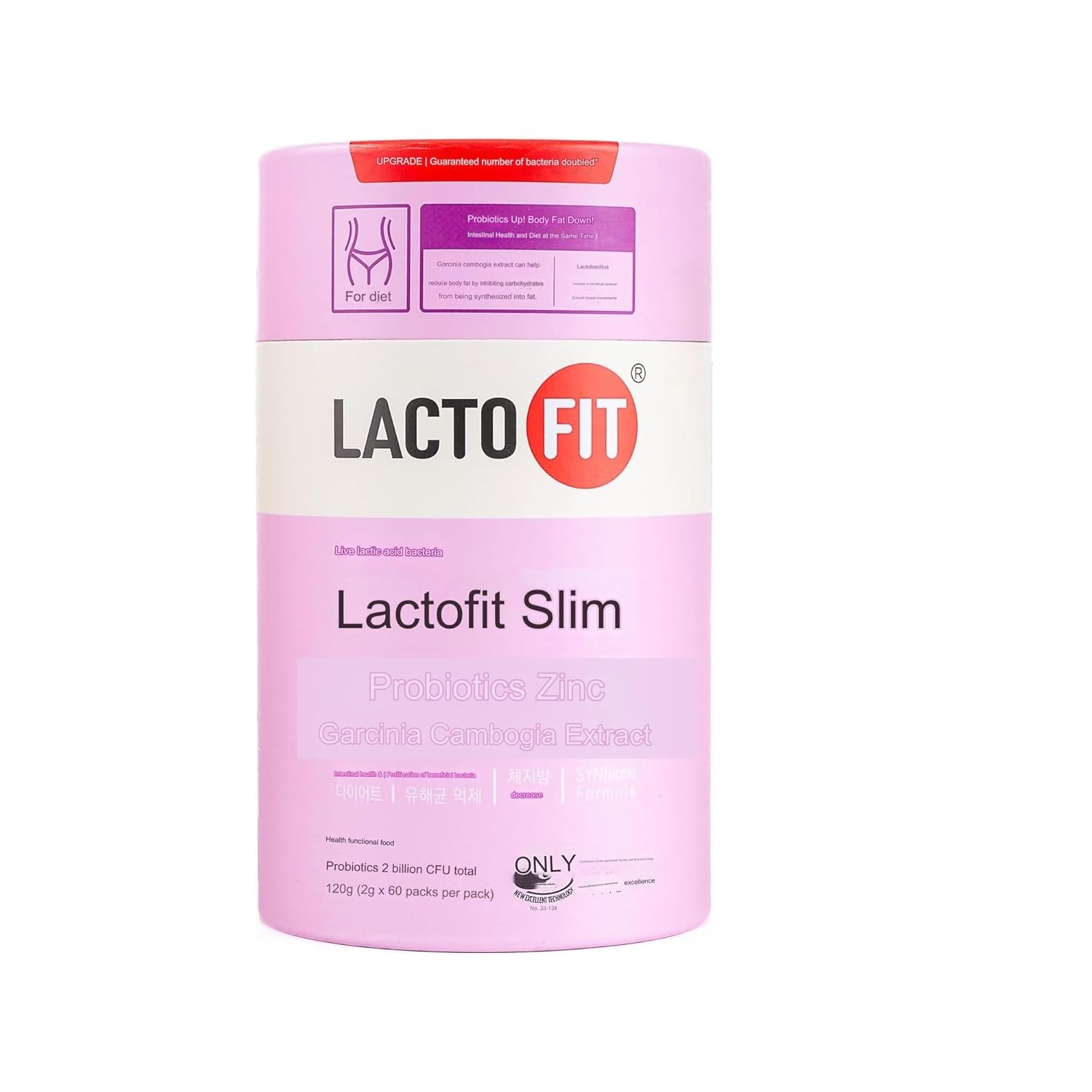 Chong-Kun-Dang CKD Lacto-Fit Slim Powder Sticks - 1 Pack (2g x 60) for Men by MENBLY