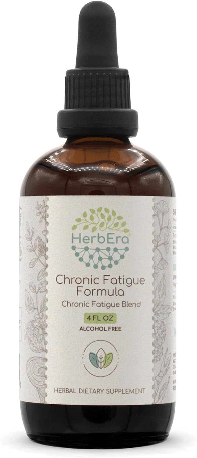 Chronic Fatigue Support Tincture with Siberian Ginseng, Ashwagandha, Licorice, Ginkgo Biloba, and Reishi - 4 Fl Oz