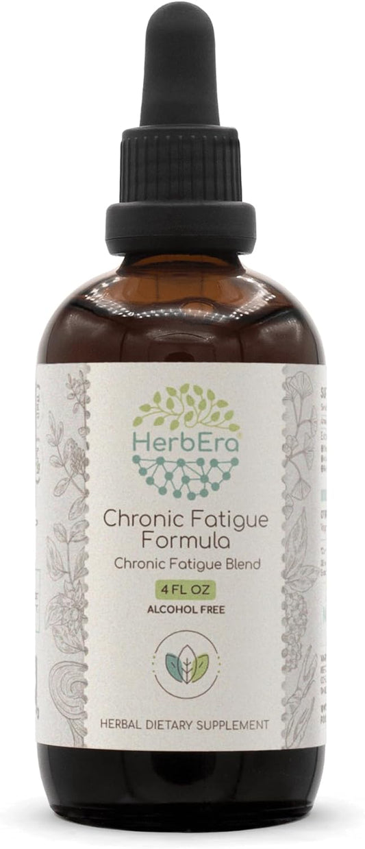 Chronic Fatigue Support Tincture with Siberian Ginseng, Ashwagandha, Licorice, Ginkgo Biloba, and Reishi - 4 Fl Oz
