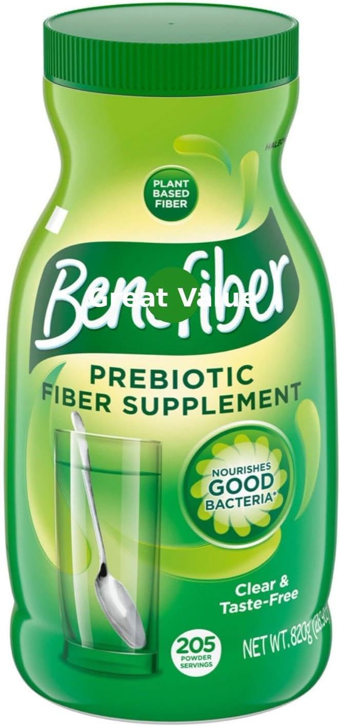 Clear and Taste-Free Prebiotic Fiber Supplement Powder - 205 Servings, 28.9 oz