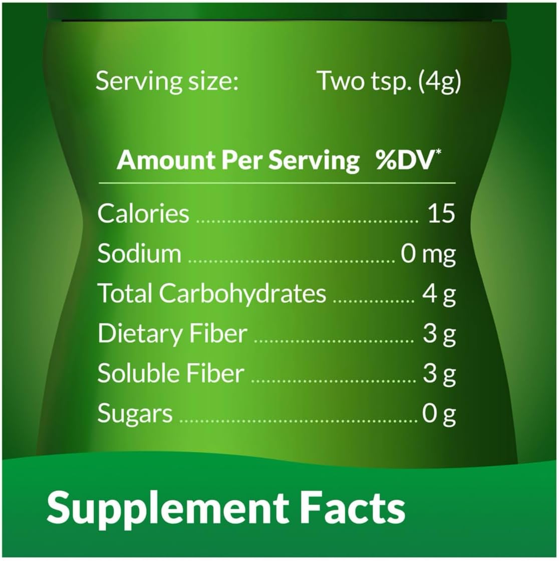 Clear and Taste-Free Prebiotic Fiber Supplement Powder - 205 Servings, 28.9 oz