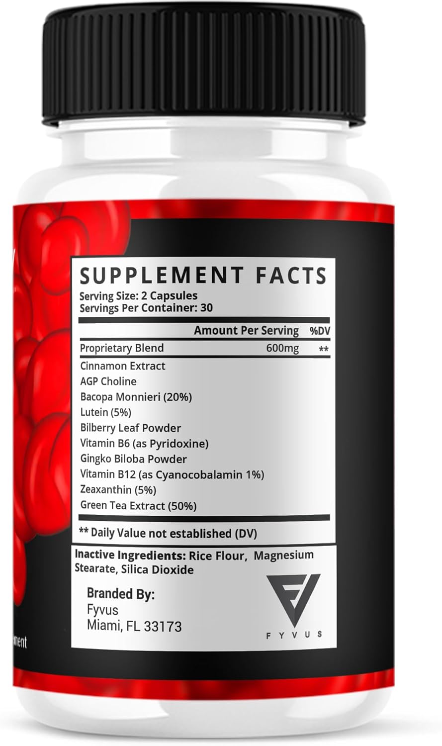 Clear Flux Maximum Strength Blood Support Supplement - 60 Capsules for Overall Health & Vitality