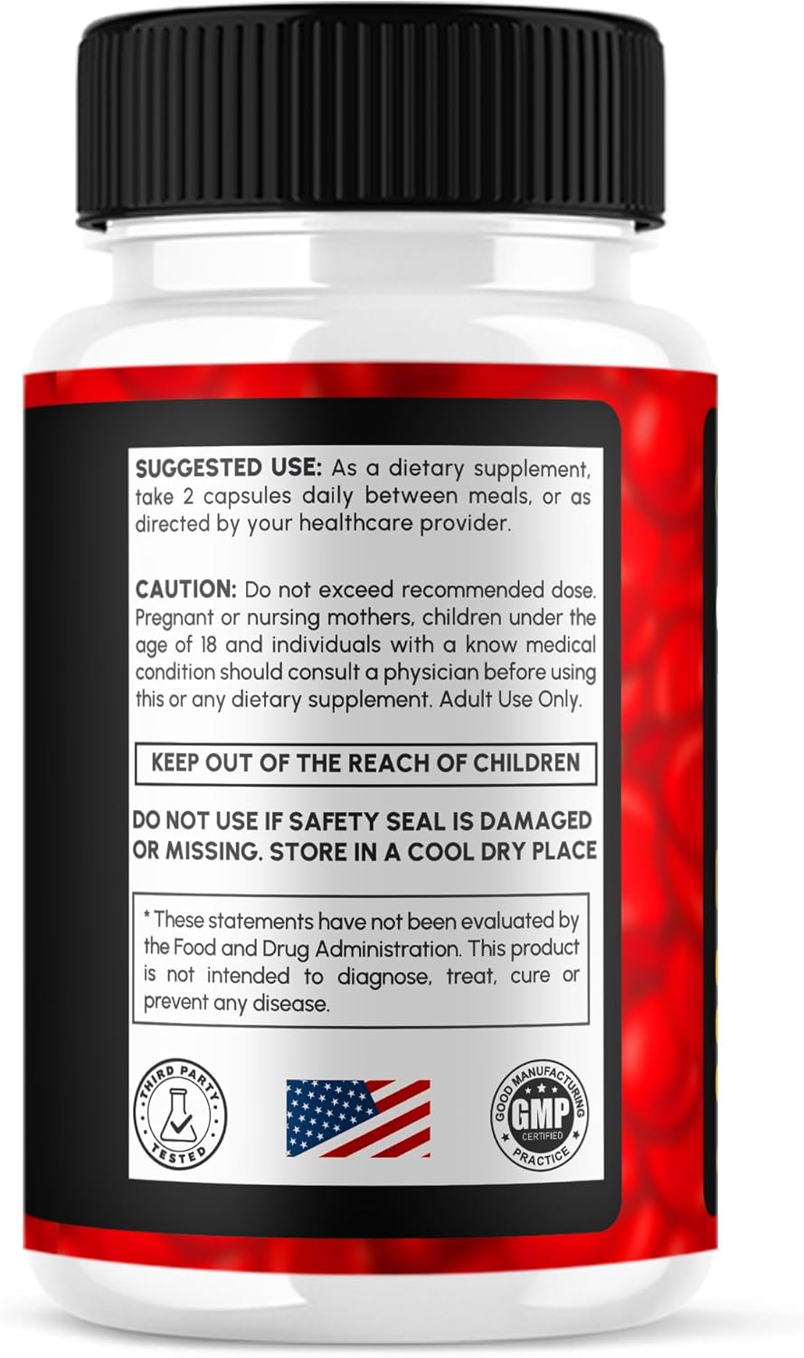 Clear Flux Maximum Strength Blood Support Supplement - 60 Capsules for Overall Health & Vitality