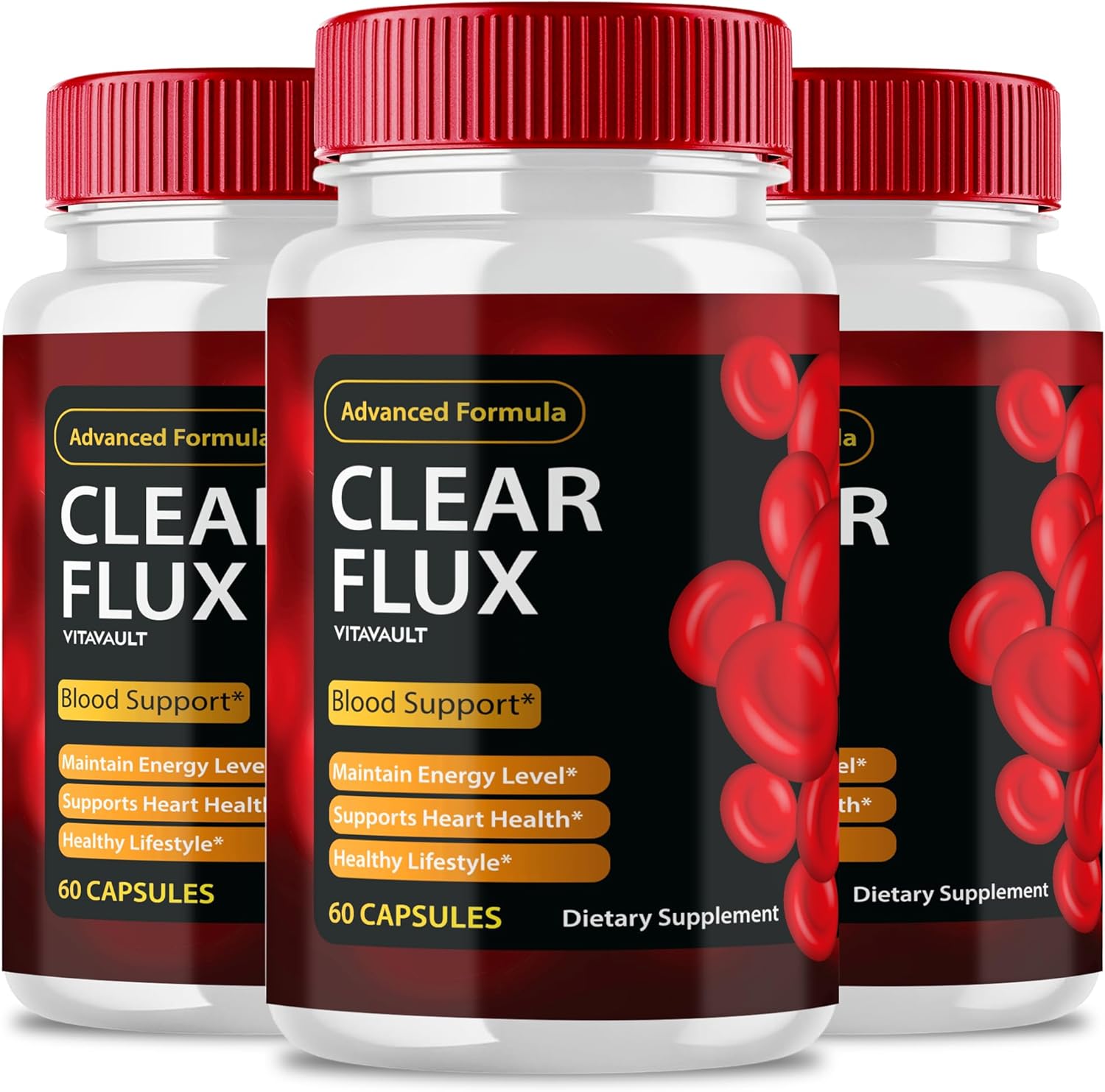 Clear Flux Supplement - Premium Formula for Healthy Circulation (3 Pack)