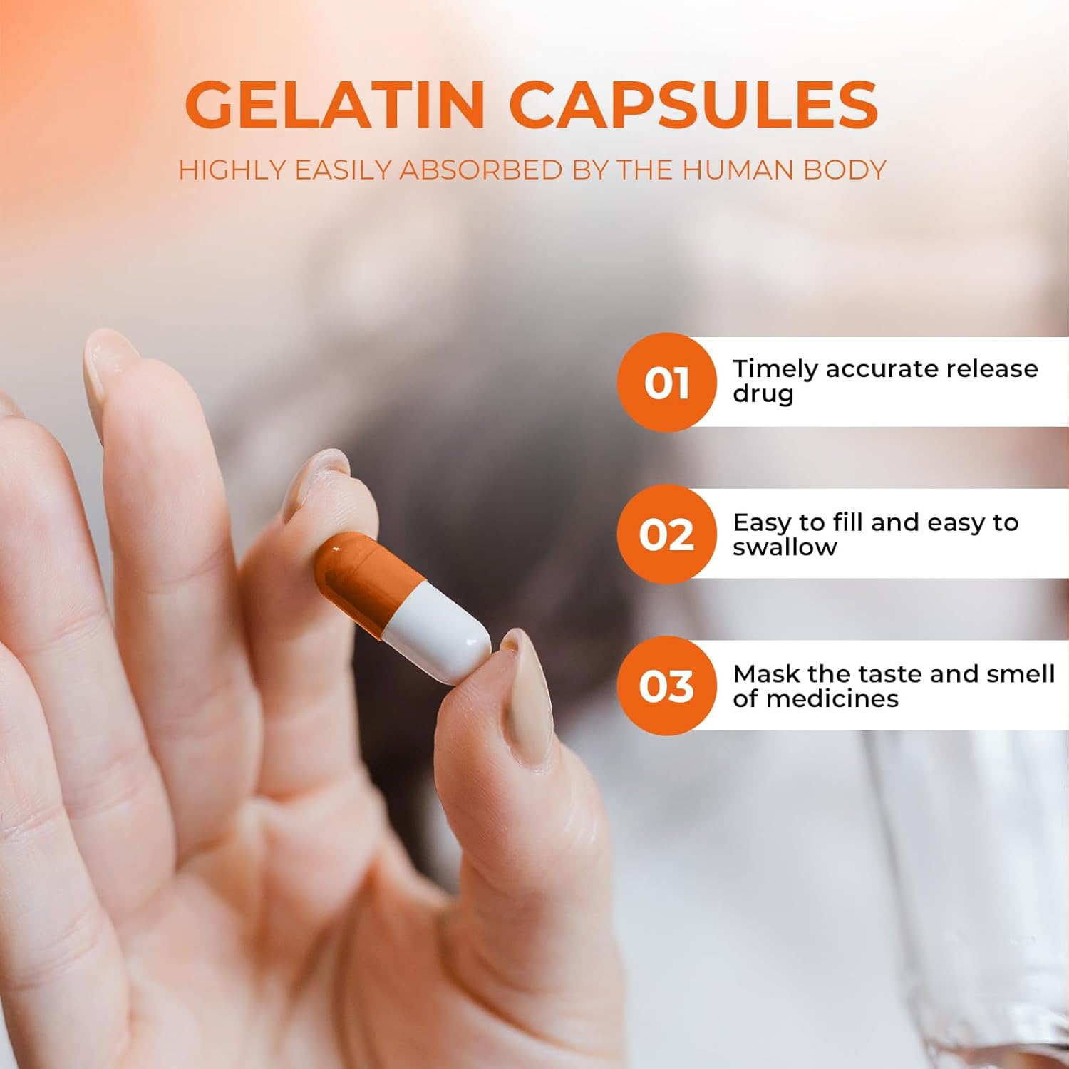 Clear Gelatin Empty Capsules Size 000 (1000 Count) with Miro Lab Spoons - DIY Bovine Capsule Filling - Kosher, Gluten Free, Non-GMO
