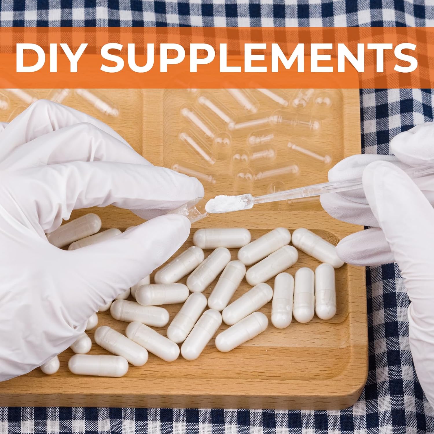 Clear Gelatin Empty Capsules Size 000 (1000 Count) with Miro Lab Spoons - DIY Bovine Capsule Filling - Kosher, Gluten Free, Non-GMO