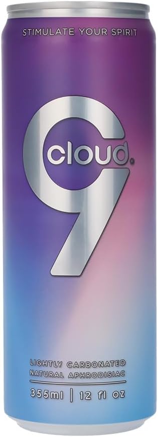 Cloud 9 Natural Aphrodisiac Nutritional Supplement for Sensory Enhancement in a 12 fl oz Aluminum Can