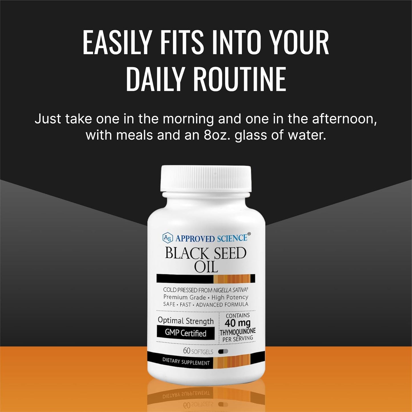 Cold Pressed Black Seed Oil Softgels - Immunity & Cognitive Health Support - 2% Thymoquinone - 60 Capsules - USA Made