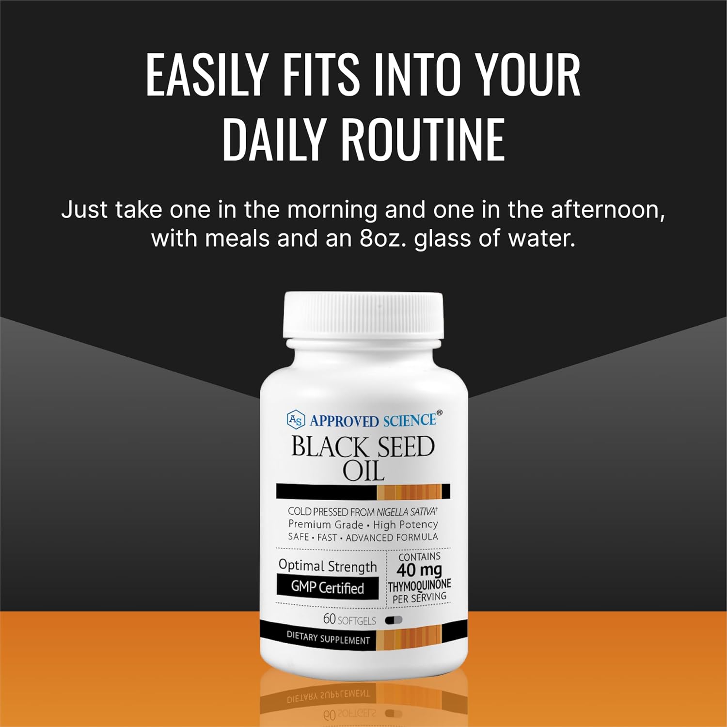 Cold Pressed Black Seed Oil Softgels - Immunity & Cognitive Health Support - 2% Thymoquinone - 60 Capsules - USA Made