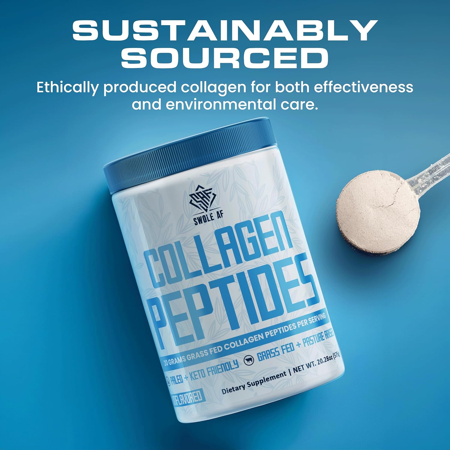 Collagen Peptides Powder for Radiance, Joint & Gut Health - Paleo & Keto Friendly Unflavored Supplement