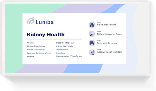 Complete Kidney Health Evaluation Kit | Test 10 Biomarkers & Enzymes at Home | CLIA Certified Labs | Get Results in 2 Days