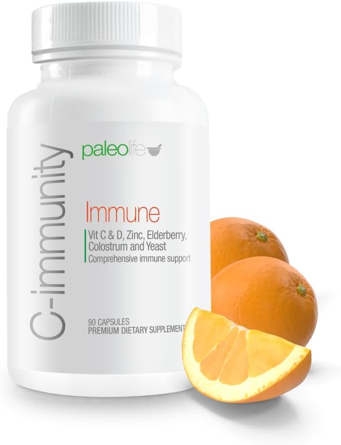 Complete PaleoLife Maximum Defense Supplement Kit: Zimax, Selenium, Spirulina, Glutathione, Zinc, Vitamin D3, C-Imm - 5 Premium Supplements & Vitamins