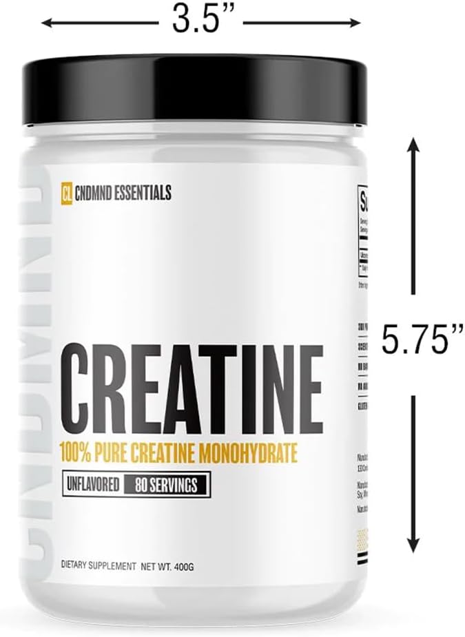 Condemned Labz Micronized Creatine Monohydrate - Pure, Fast-Absorbing Formula for Strength, Endurance, Recovery - 80 Servings, Keto-Friendly - Unflavored