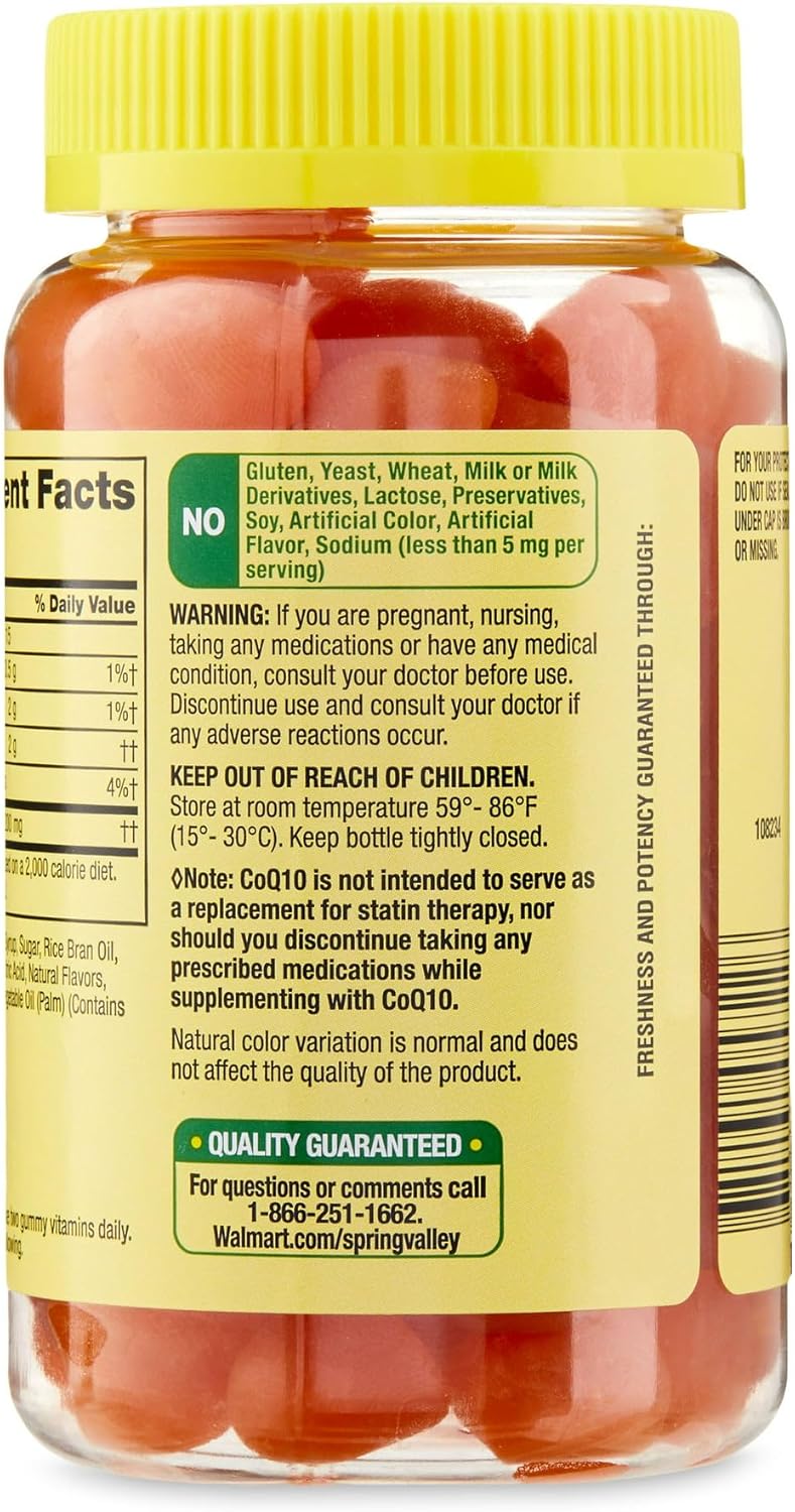 CoQ10 200mg Gummies - Coenzyme Supplement for Adults - 60 Count Pack - FUSION SHOP STORE