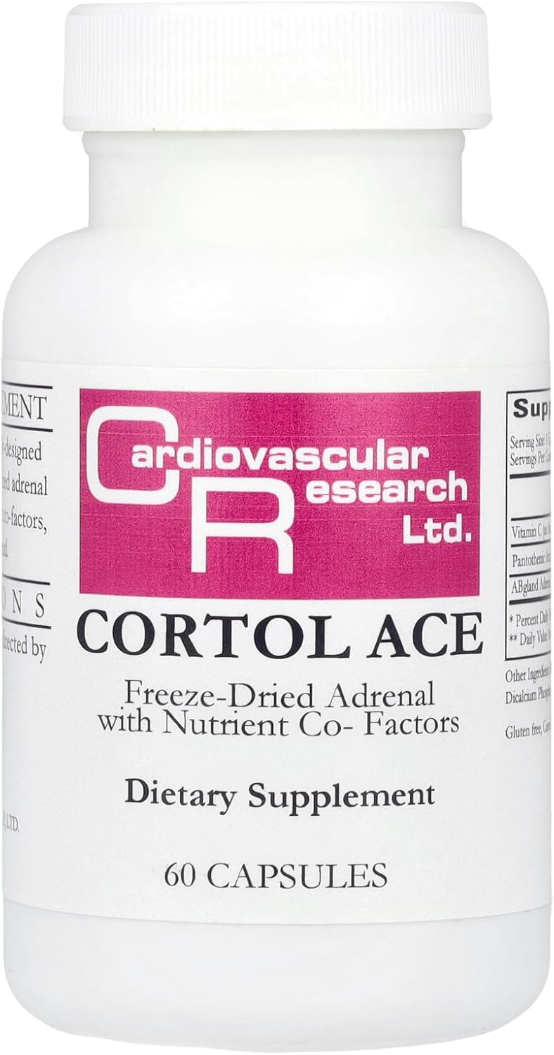 Cortol Ace Cardiovascular Research Supplement, White, 60 Capsules
