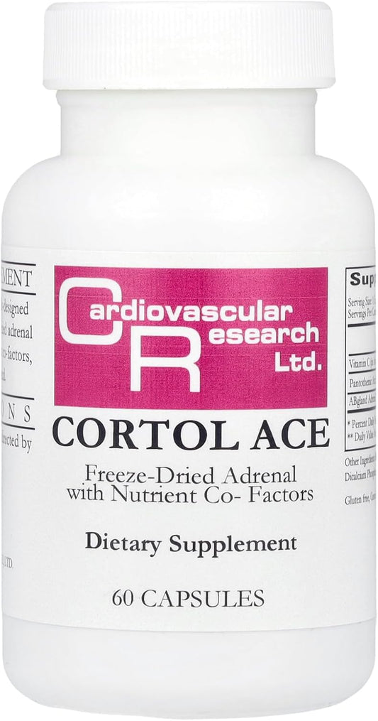 Cortol Ace Cardiovascular Research Supplement, White, 60 Capsules