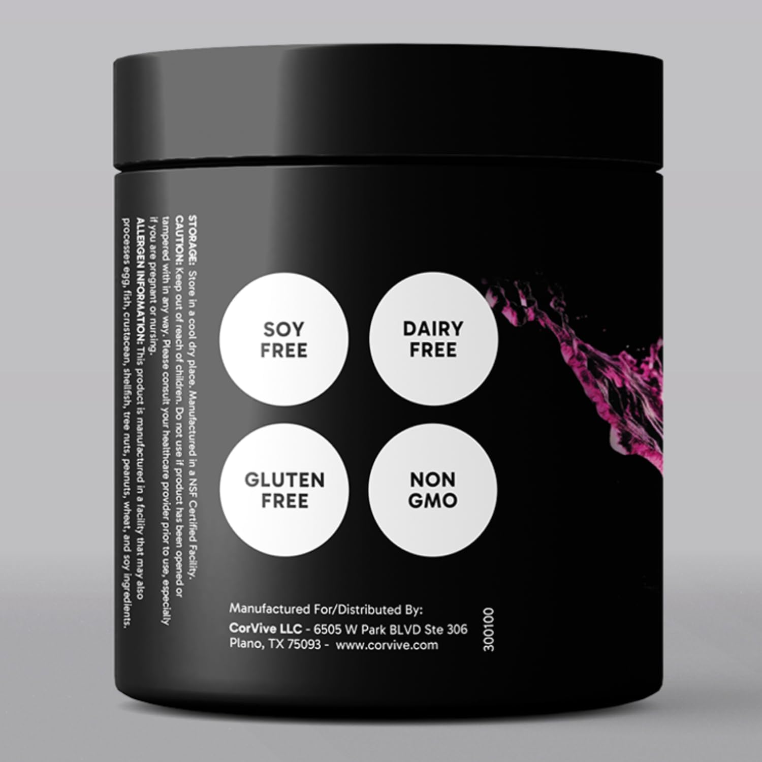 CorVive Pink Lemonade Hydrate Electrolyte Drink Mix - NSF Certified with Electrolytes, Vitamin C, Magnesium, Zinc, Potassium - Boost Performance for Athletes & Military - 50 Servings