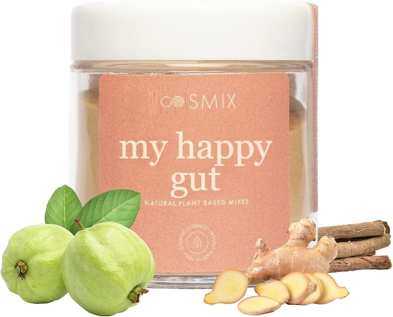 Cos.Mix My Happy Gut Prebiotics & Probiotics Supplement - 60g, 40 Servings for Digestive Health