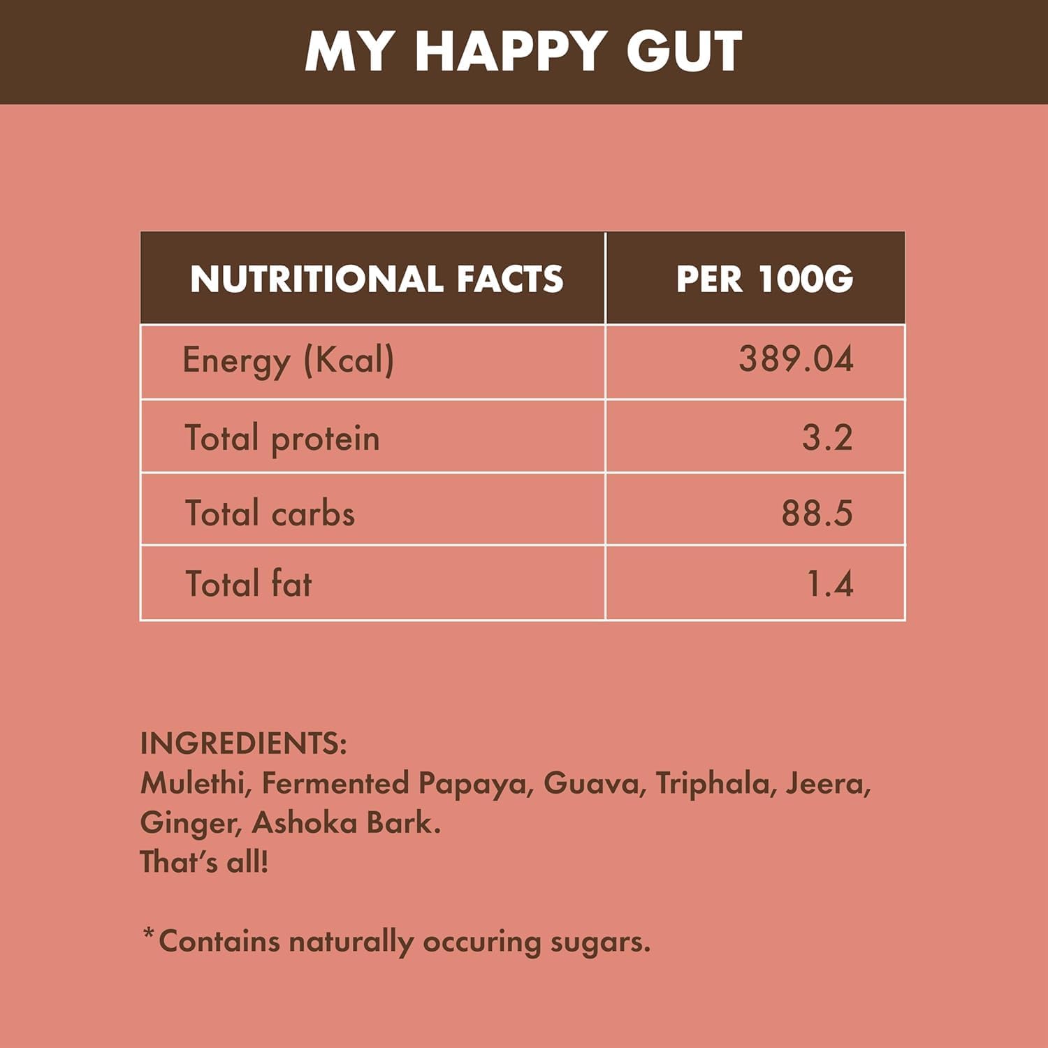 Cos.Mix My Happy Gut Prebiotics & Probiotics Supplement - 60g, 40 Servings for Digestive Health