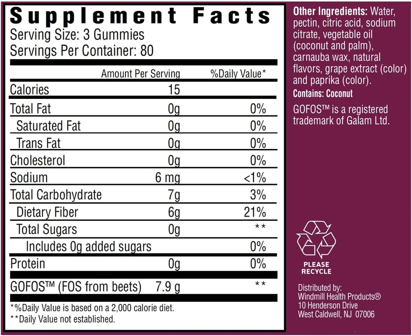 Country Farms Fiber Care Prebiotic Gummies - 240 Count, 6g Fiber, FOS from Beets, Digestive Health, Regularity Support, Mixed Fruit Flavor - 80 Servings