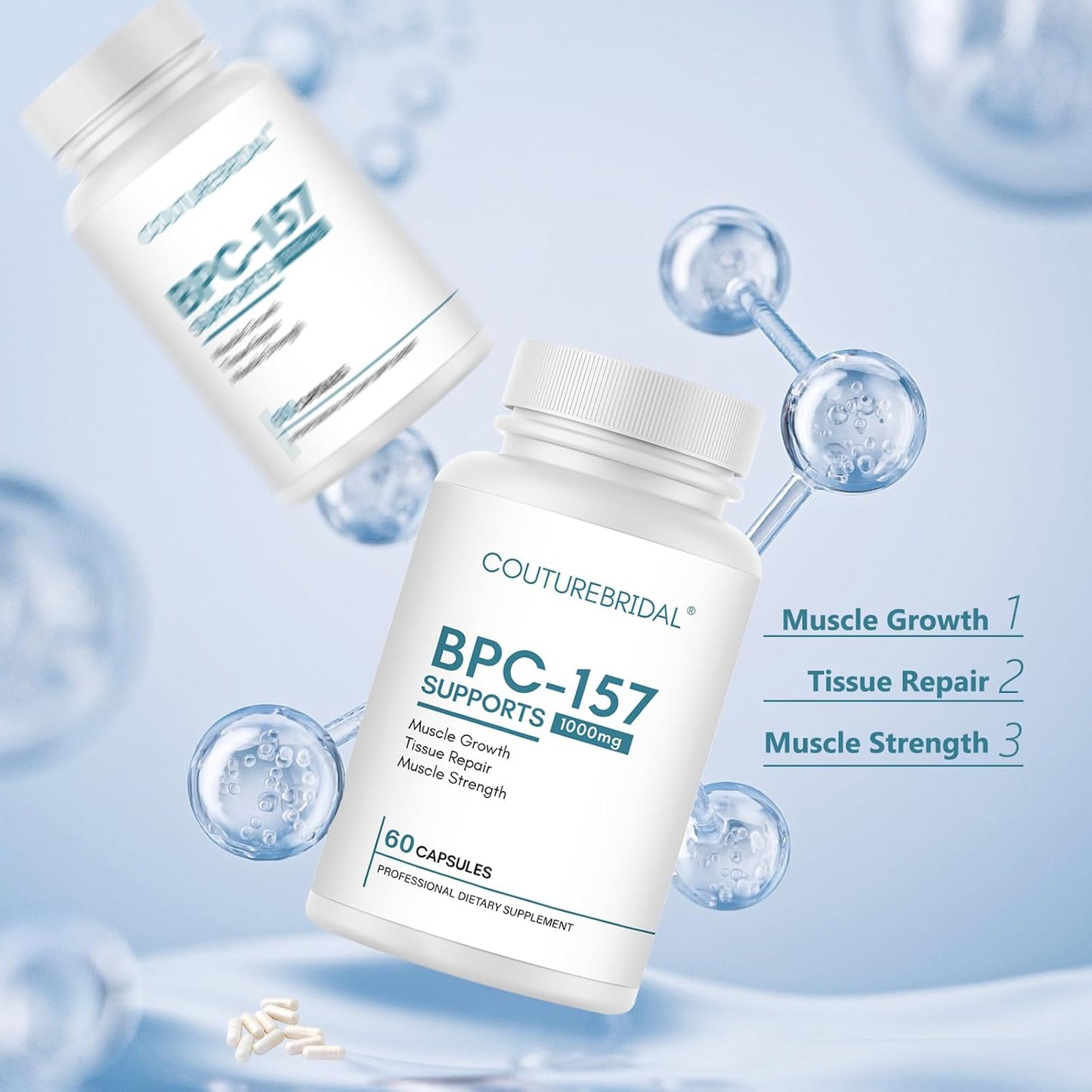 COUTUREBRIDAL BPCK-167 Peptide Capsules 1000mcg, Gluten-Free 60 Capsules