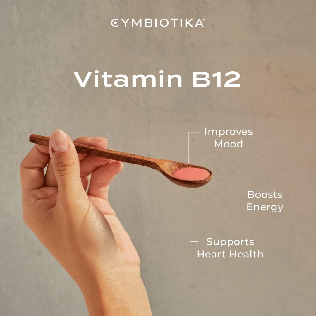 CYMBIOTIKA Synergy Vitamin B12, D3, K2, CoQ10 - Liposomal Delivery for Energy, Mood, Immunity, and Heart Health