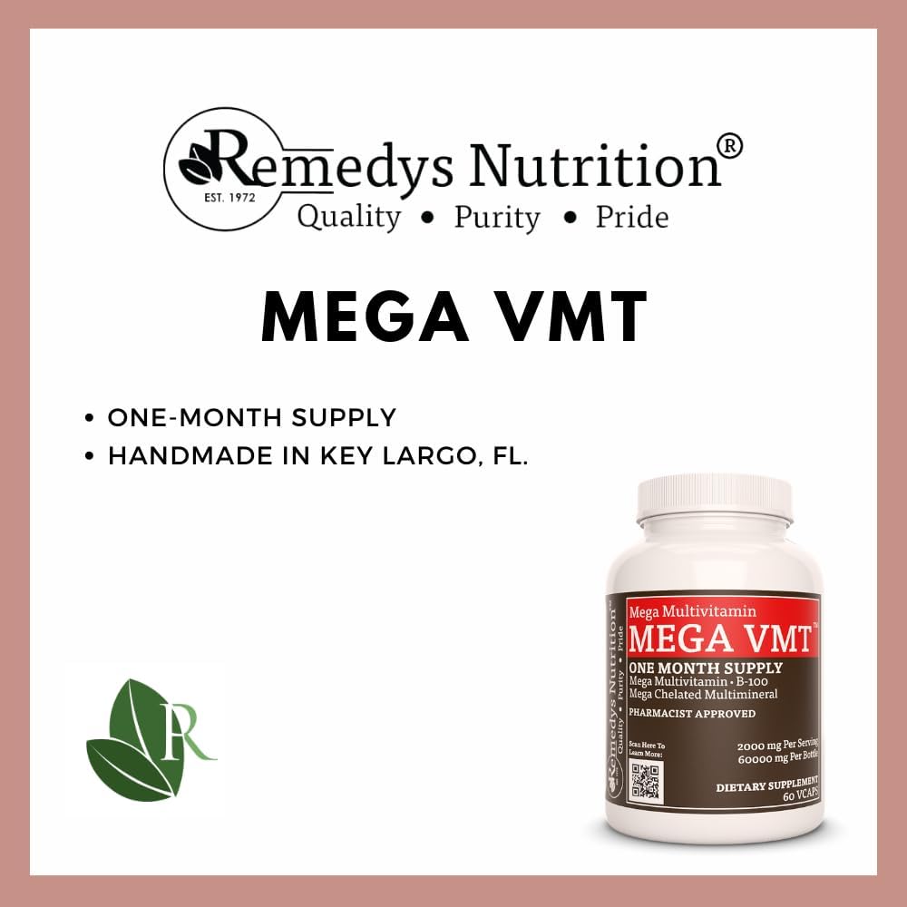 Daily Vegan Multivitamin with 1,000mg | 60 Capsules | Non-GMO, Gluten-Free, Dairy-Free