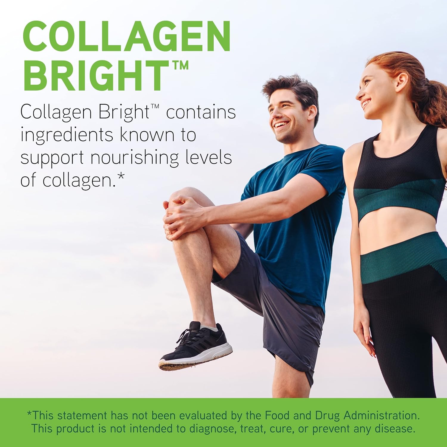 DaVinci Laboratories Collagen Bright Liquid Supplement for Healthy Skin - Mint Chocolate - 30 Servings